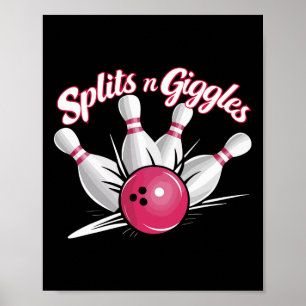Poster Dividir N Giggles Boliche Engraçada Bola de bolich