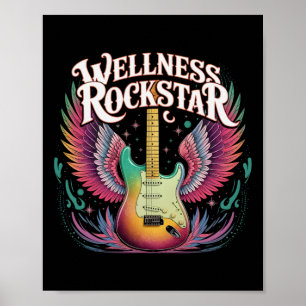 Poster Divina de Ioga Diva de Treino de Bem-Estar Rocksta