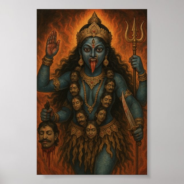 Poster Divina Feminina Deusa Kali (Frente)