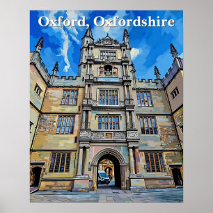Poster Divindade em Stone - Biblioteca Bodleian, Oxford