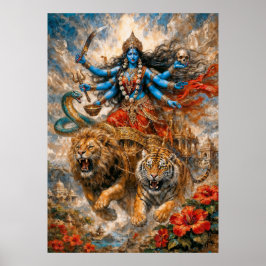 Poster Divine Kali Chariot