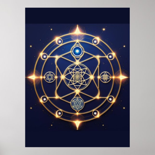 Poster Divine Radiance – 5: Illuminated Universal Energy (Frente)