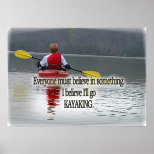 POSTER DIVISA KAYAKING/IMPRESSÃO QUADRO CITAÇÕES