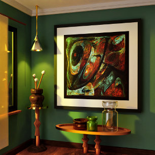 Poster Divisão de Abstrato de Tempo