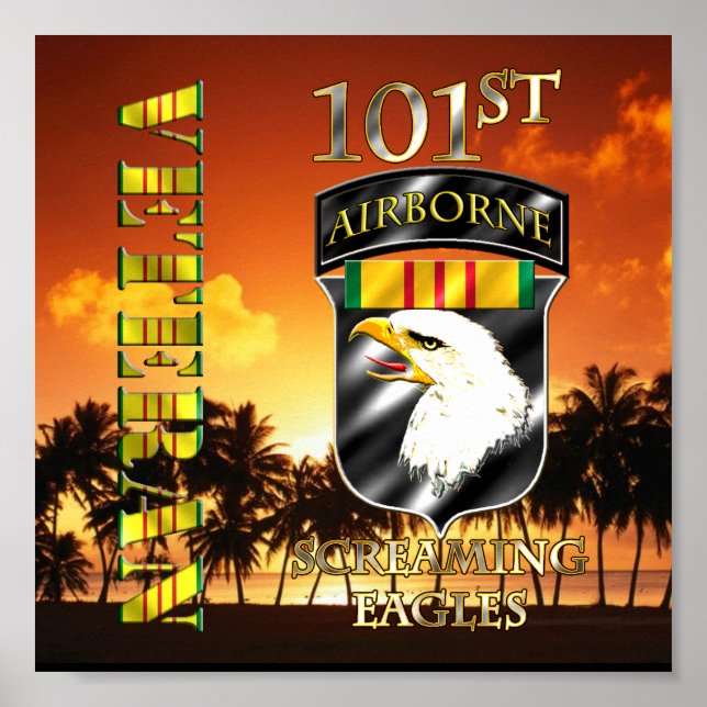 Pôster Divisão de Aeronaves de 1010 Vietnã (Frente)