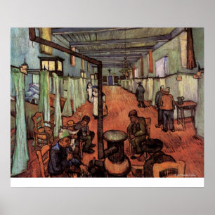 Pôster Divisão no hospital em Arles por Vincent van Gogh