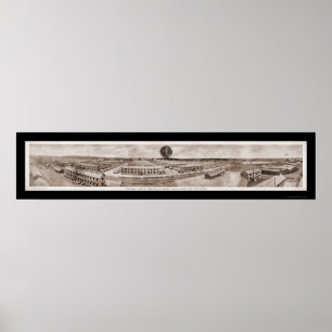 Poster DIX do acampamento, foto 1918 do exército de NJ