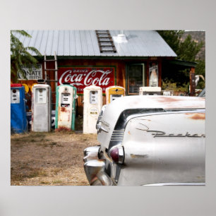 Pôster Dixon, New mexico, os Estados Unidos. Carro