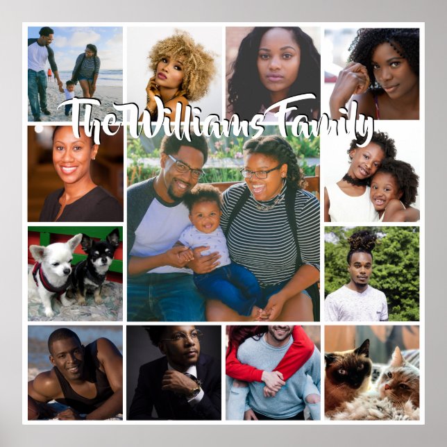 Poster DIY 13 Foto | Posto de texto DIY para a nossa cola (Frente)