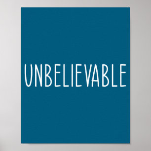 Poster Dizendo engraçado inacreditável