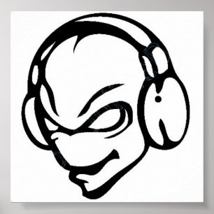 Pôster dj alienígena