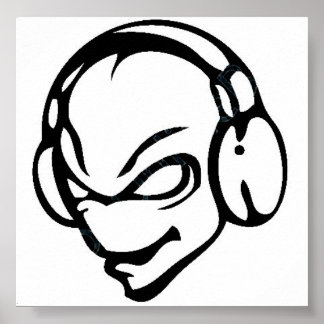 Pôster dj alienígena