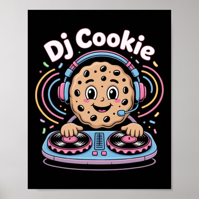 Poster Dj Cookie Christmas Dj Vibes (Frente)