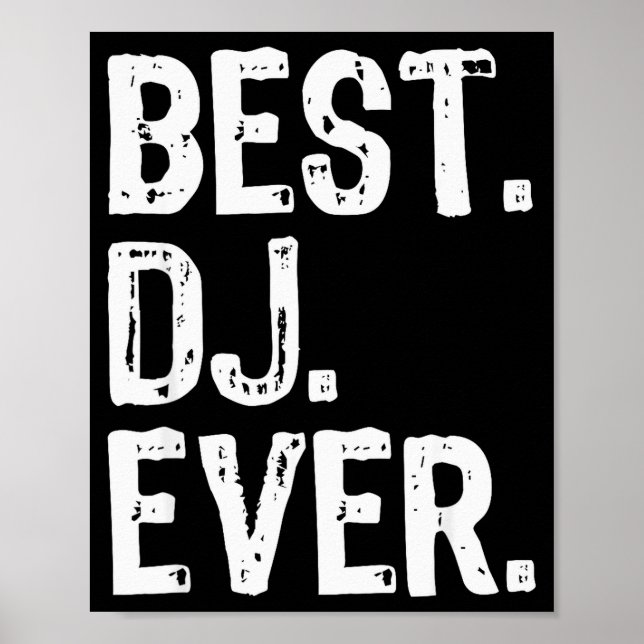 Poster Dj Ever Funny Gift Christmas  (Frente)