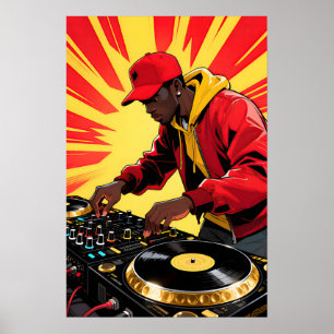 Poster DJ Funky  Arte Pop