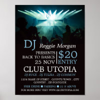 DJ on Palco, DJ, Club Event Advertising