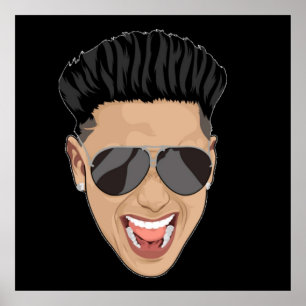 Poster DJ Pauly D Jersey Shore Face