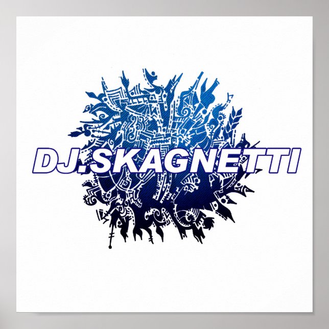 Poster DJ.Skagnetti Blueworld (Frente)