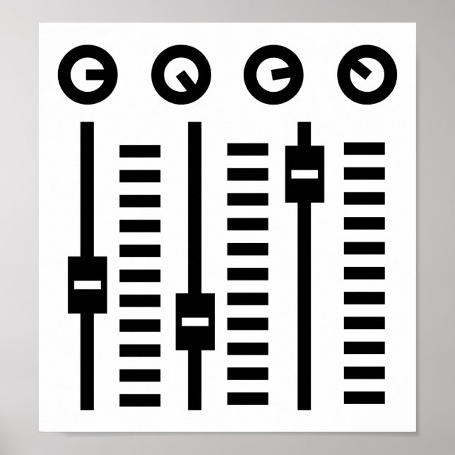 Pôster DJ Turntable (Frente)