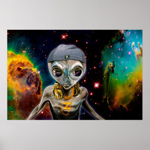 Poster DJ Zedd, Alienígena Rave Master