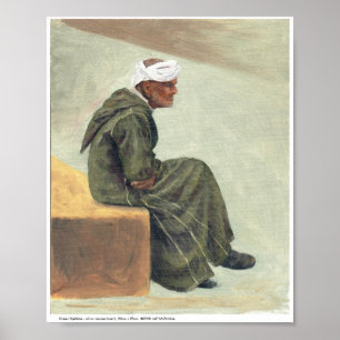 Pôster Djellaba verde