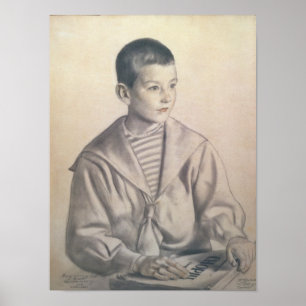 Poster Dmitri Dmitrievich Shostakovich como uma criança
