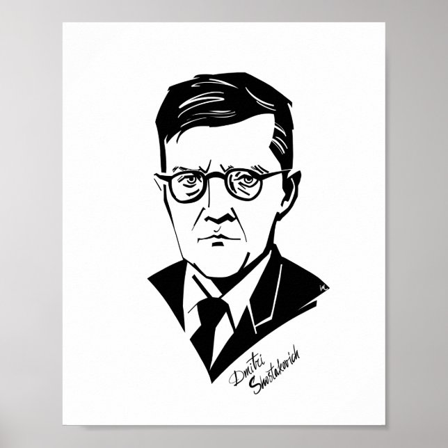 Poster Dmitri Shostakovich (Frente)