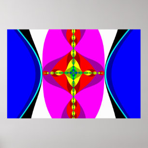 Pôster DNA - Arte Fractal
