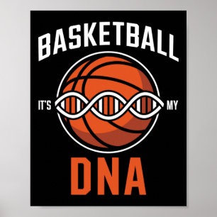 Poster Dna De Basquete - O Pion Corre No Meu Sangue