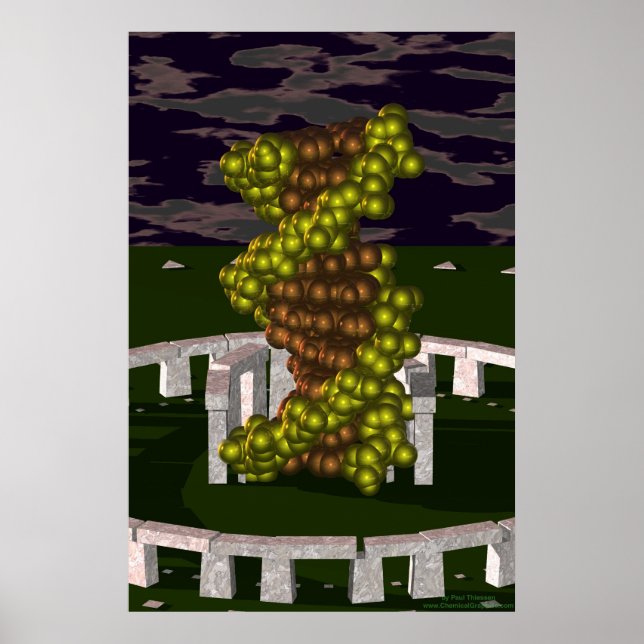 Pôster DNA em Stonehenge (Frente)