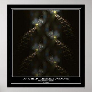 POSTER DNA HELIX - VIDA DESCONHECIDA