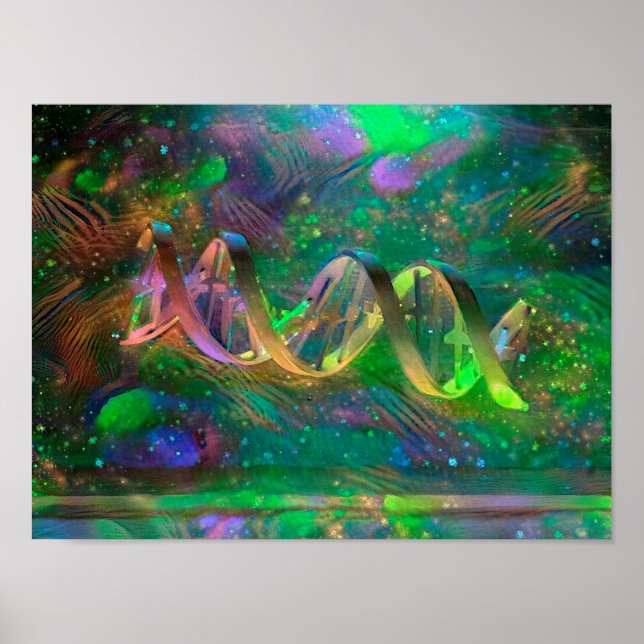 Poster DNA Strand Trabalho de arte (Frente)