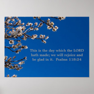Poster do 118:24 dos salmos