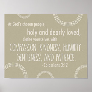 Poster do 3:12 de Colossians