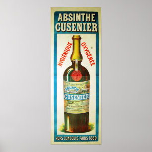 Poster do ABSINTO CUSENIER