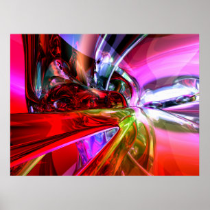 Poster do abstrato da cor do fugitivo
