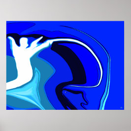 Poster do abstrato do anjo da pesca