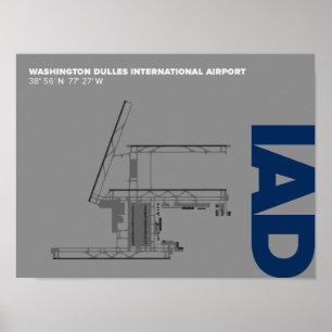 Poster do Aeroporto de Washington Dulles (IAD)