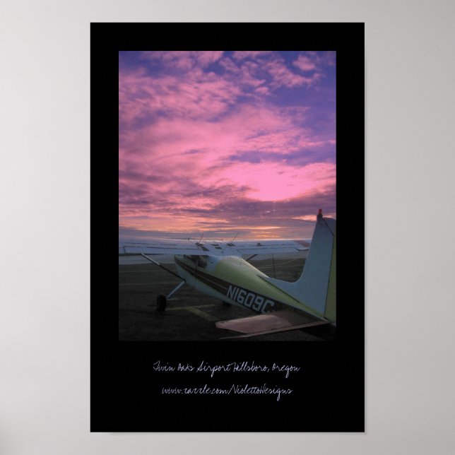 Poster do Aeroporto Twin Oaks (Frente)