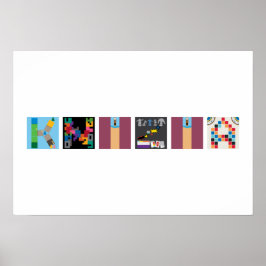 poster do alfabeto do jogo do Conselho com nome 6