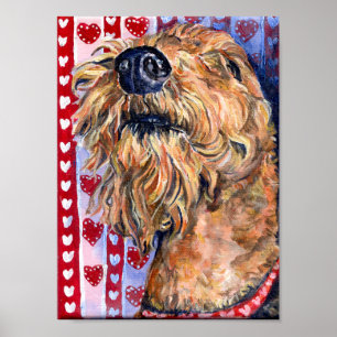Poster do amor de Airedale