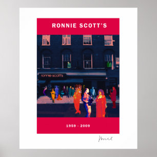 POSTER do ANIVERSÁRIO de RONNIE SCOTT 50th