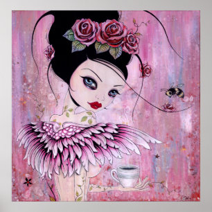 Poster do anjo do café