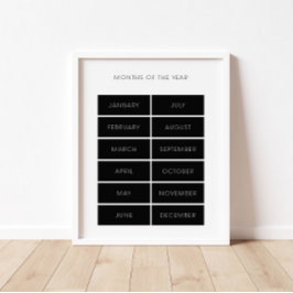 Poster do ano educacional de meses negros