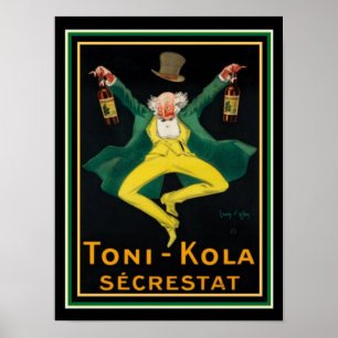 Poster do anúncio do vintage para o Toni-Kola