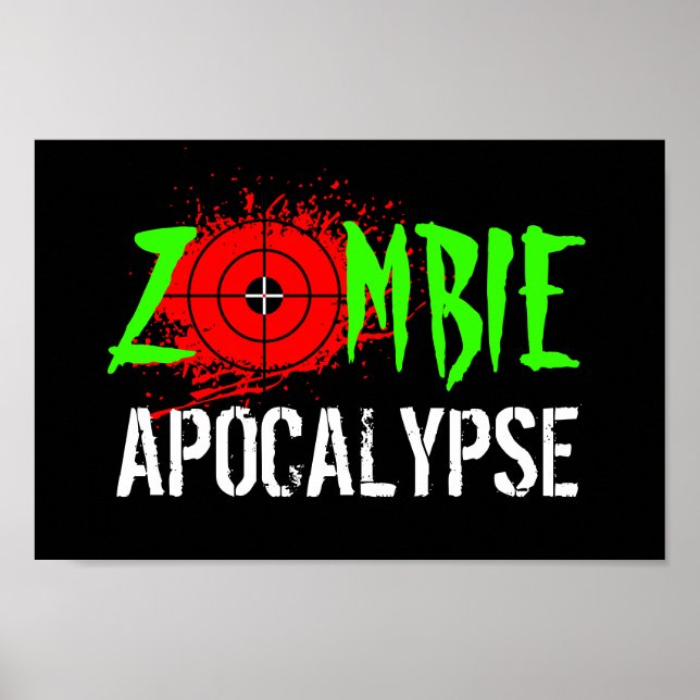Poster do apocalipse zombie (Frente)