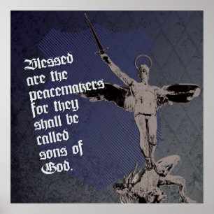 Poster do arcanjo de St Michael - a polícia