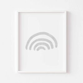 Poster do arco-íris minimalista do arco-íris com a
