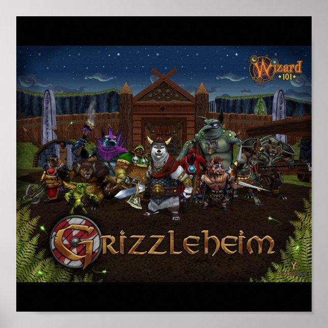 Poster do Assistente101 Grizzleheim (Frente)