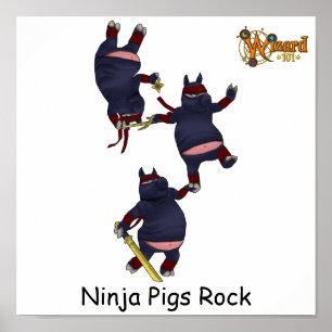 Poster do Assistente101 Ninja Pigs